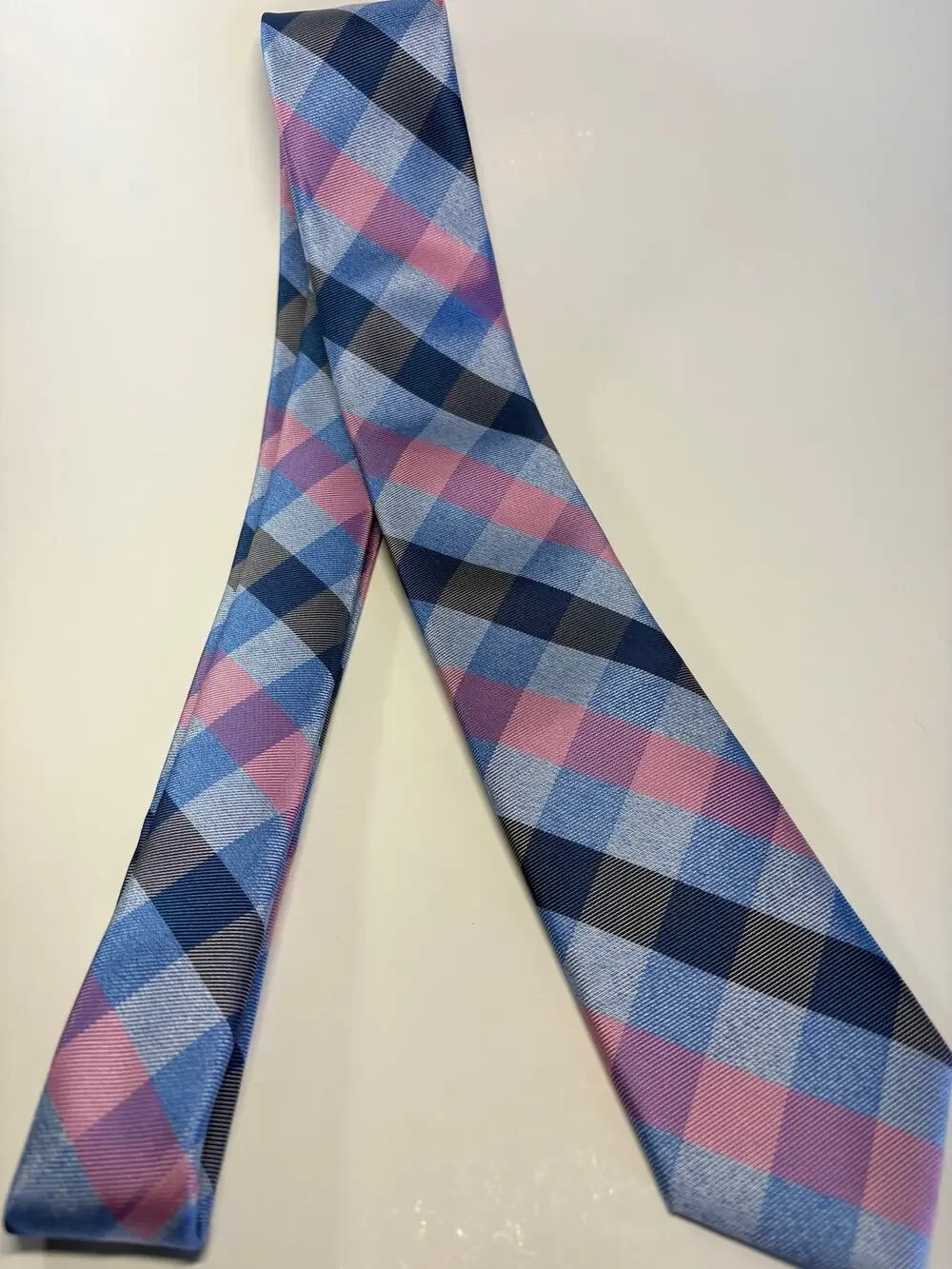 Bespoke Plaid and Checkered Necktie for Men
